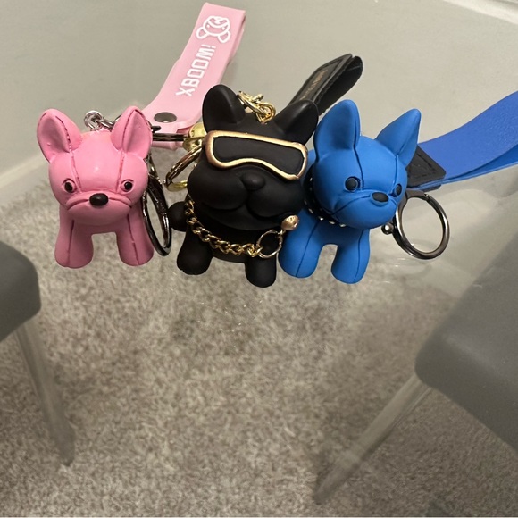 Cute Dog Keychain For Women - PU Leather Handbag Charm & Purse Accessory